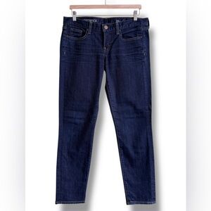 J. Crew Toothpick Ankle Jeans Dark Wash Size 29